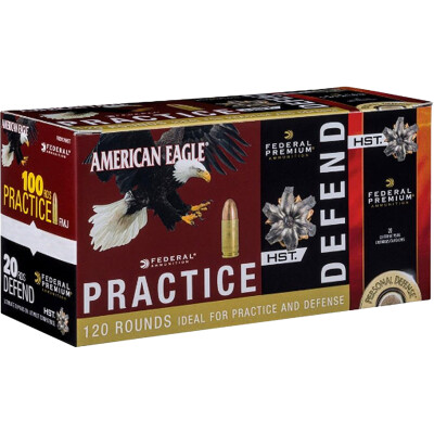 Federal Practice/Defend 45 ACP Combo Pack 120 Rounds