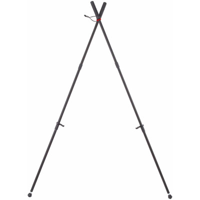 BOG Bog-Pod Dead Silent Kneeling Shooting Sticks 39" Bipod Collapsible Aluminum Legs Rubber Feet Black
