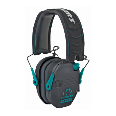 Walker's Game Ear Razor Electronic Slim Folding Earmuffs Teal