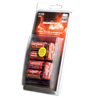 123A Batteries Six Pack Lithium SureFire Package of Six SF12BB Batteries for Lights
