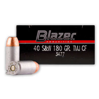 Blazer Clean-Fire .40 S&W Ammunition 1000 Rounds TMJ 180 Grains