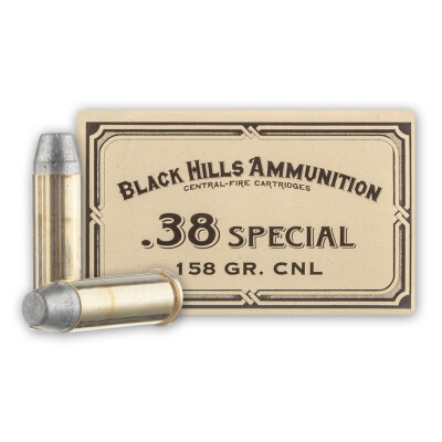Black Hills Cowboy Action .38 Special Ammunition 50 Rounds CNL 158 Grain