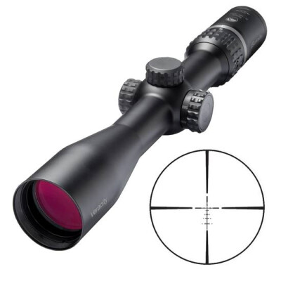 Burris Veracity 2-10x42mm Rifle Scope Ballistic Plex E1 Reticle 30mm Main Tube 1/4 MOA Adjustments MAD Low Turret Front Focal Plane Side Focus Parallax Matte Black