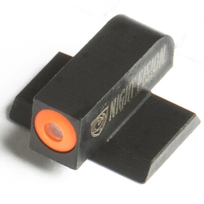 Night Fision Perfect Dot Tritium Front Sight Only Smith & Wesson M&P/M&P M2.0/Shield/SD9VE/SD40VE Green Tritium Front Orange Outline Metal Body Black Nitride Finish