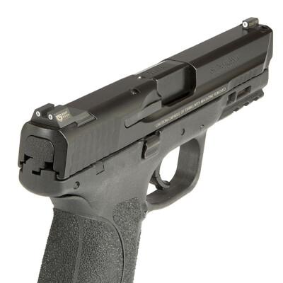 Night Fision Perfect Dot Tritium Night Sight Set Smith & Wesson M&P/M&P M2.0/SD9VE/SD40VE Green Tritium Front/Square Notch Rear Metal Body Black Nitride Finish