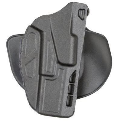 Safariland Model 7378 Paddle/Belt Loop Outside the Waistband Holster Right Hand Draw Glock 20/21 With Weaponlights ALS System SafariSeven Construction Matte Black