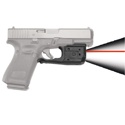 Crimson Trace LaserGuard Pro Light/Laser Combo for Glock Full Size/Compact Models 150 Lumen LED White Light/5mW Red Laser Polymer Housing Matte Black