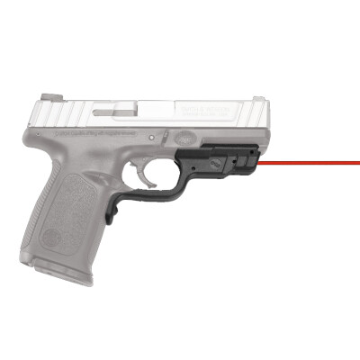 Crimson Trace LG-457 Red LaserGuard For S&W SD9/SD40/SD9VE/SD40VE Models Front Activation Polymer Housing Matte Black