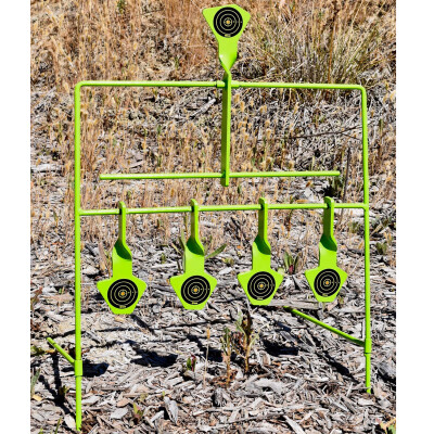 Shooting Made Easy Resetting Reactive Steel Target .22 Caliber Rimfire Only 5 Floating Targets High Visibility