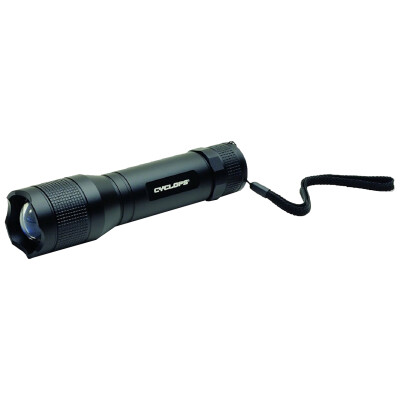 Cyclops Tactical Flashlight LED 1500 Lumens AAA Aluminum Black