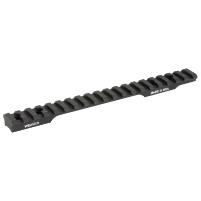 Weaver Tactical Extended Multi Slot Base with 20 MOA Savage 110 BA Stealth and 111 Long Range Hunter and Similar Long Action Aluminum Matte Black