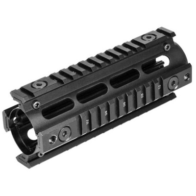 NcSTAR's 3rd Generation MAR4S AR15/M4 Carbine Length Quad Rail Handguard Drop In Aluminum Anodized Black