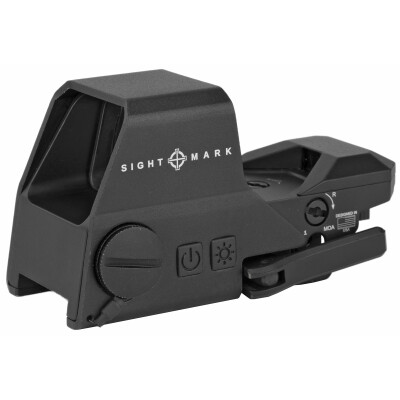 Sightmark Ultra Shot R-Spec Reflex Sight Red/Green Multi-Reticle 1 MOA Adjustment CR123A Battery Picatinny QD Mount Aluminum Housing Matte Black Finish