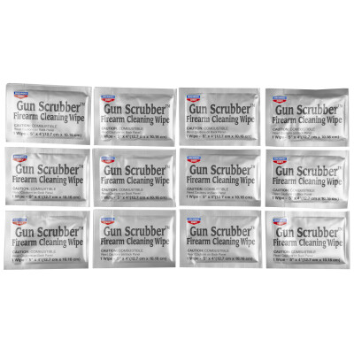 Birchwood Casey Gun Scrubber Firearm Cleaner Take-Alongs 12 Pack