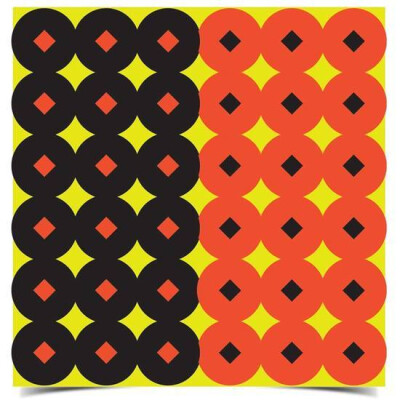 Birchwood Casey Shoot-N-C 1" Black/Orange Targets