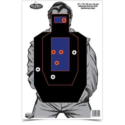 Birchwood Casey Dirty Bird 12"x18" Bad Guy IPSC Targets 8pk