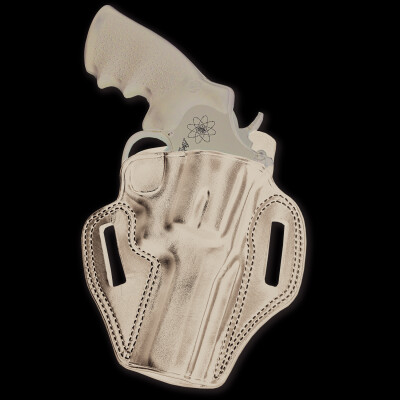 Galco Combat Master For Ruger Service Six 4"/ S&W K Frame and Similar Right Hand Leather Black