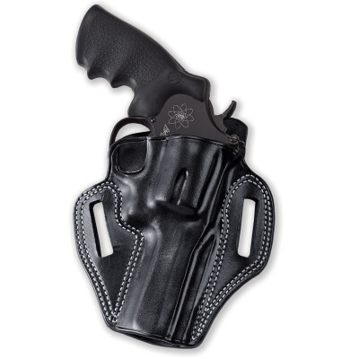 Galco Combat Master S&W N Frame Model 27/28/29/329 .357 Mag & .44 and Similar Belt Slide Right Hand Leather Black