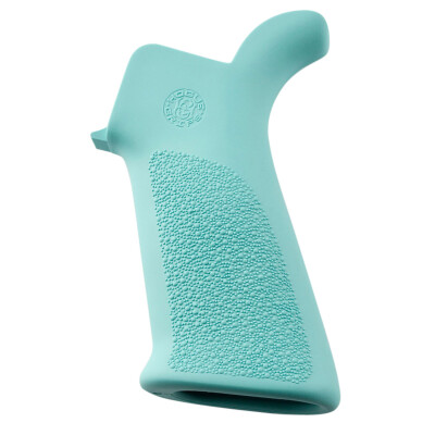 Hogue AR-15/M16 OverMolded Rubber Pistol Grip With Beavertail Aqua