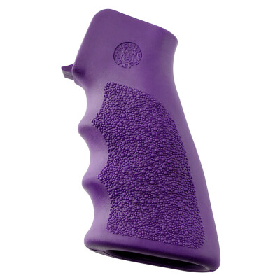 Hogue AR-15/M16 OverMolded Rubber Pistol Grip With Finger Grooves Purple