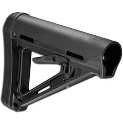 Magpul MOE Commercial AR-15 Carbine Stock With Sling Attachment Points Rubber Buttpad Polymer Black MAG401-BLK