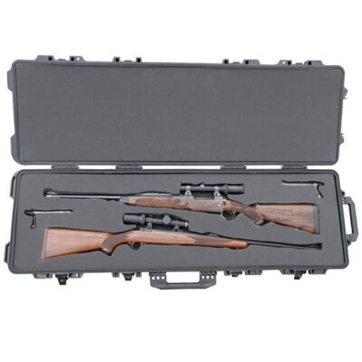 Boyt Harness H51 Double Long Gun Case 53.5"x17.25"x7" Foam Injection Molded Hard Case Black
