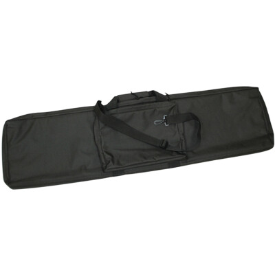 Bob Allen Rectangular Tactical Rifle Case 36" with External Storage Pocket Padded Synthetic Fabric Black