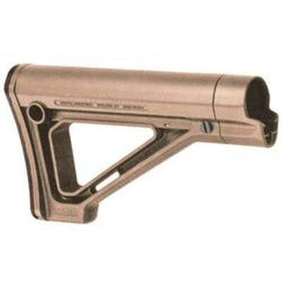 Magpul MOE Fixed Carbine Stock AR-15 Mil-Spec Diameter Rubber Butt Pad Polymer Flat Dark Earth MAG480-FDE