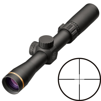 Leupold VX-Freedom Scout DPX 1.5-4x28 Riflescope Duplex Non-Illuminated Reticle 1" Tube .25 MOA Adjustments Finger Click Turrets Second Focal Plane Matte Black Finish