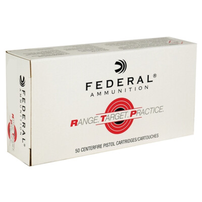 Federal Range Target Practice .40 S&W Ammunition 50 Rounds 165 Grain Full Metal Jacket 1130fps