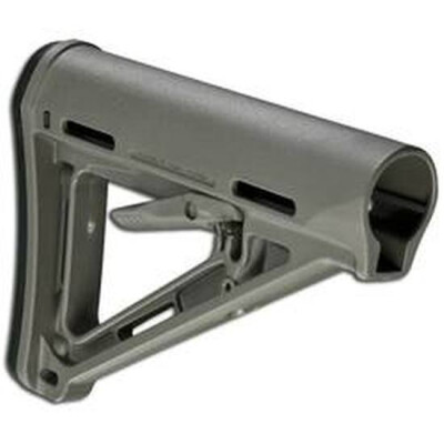 Magpul MOE Mil-Spec AR-15 Carbine Stock With Sling Attachment Points Rubber Buttpad Polymer Gray MAG400-GRY