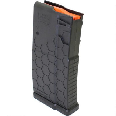 Hexmag AR-10A/.308 SR-25 Pattern Polymer Magazine 10 Rounds Black HX20SR25S1BLK