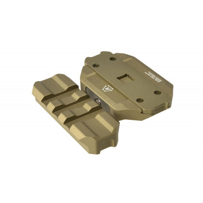 Strike Industries AR-15 R.EX Riser Picatinny Optic Mount Aluminum/Steel Anodized FDE SI-REX-RISER-FDE