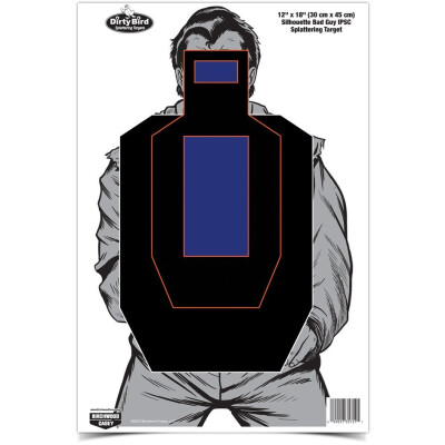 Birchwood Casey Bad Guy IPSC Target 12" x 18" 100 Pack