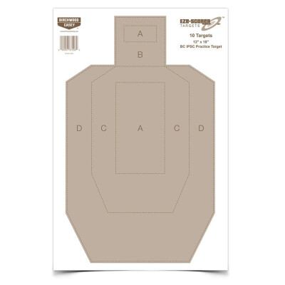 Birchwood Casey IPSC Practice Target 12" x 18" 100 Pack