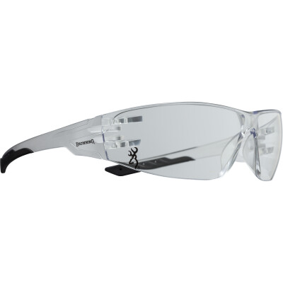 Browning Shooters Flex Glasses Clear Lens Black Temple Flexible Polycarbonate