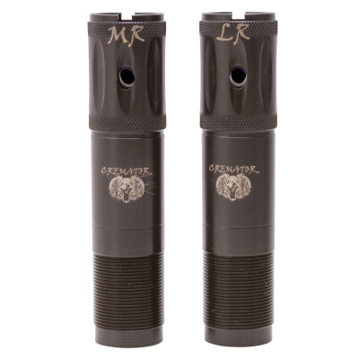 Carlson's Rem Choke Cremator Ported Choke Tubes 20 Gauge 2 Pack Mid Range and Long Range Ported Black