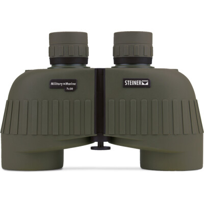 Steiner Military/Marine MM750 Binoculars 7x50mm Floating Prism System Makrolon Housing NBR Rubber Armor OD Green