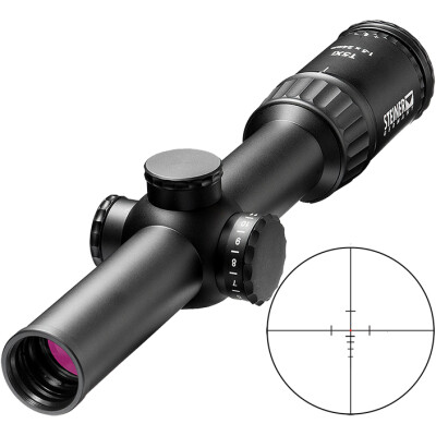 Steiner T5Xi 1-5x24 Rifle Scope 3TR Illuminated Reticle 5.56 NATO 30mm Tube 1cm Adjustment Resettable Turrets Fixed Parallax Second Focal Plane Black