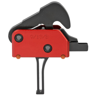 Patriot Ordnance Factory USA AR-15 Drop In Trigger System 2 Stage 4.5lb Flat Trigger Shoe Aluminum Housing Anodized Finish