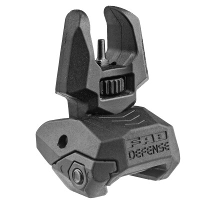 FAB Defense Front Back Up Sight Picatinny Rail Mount Polymer and Metal Black