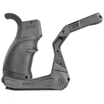FAB Defense AR Podium Bi-Pod Pistol Grip Shooting Platform Polymer Black
