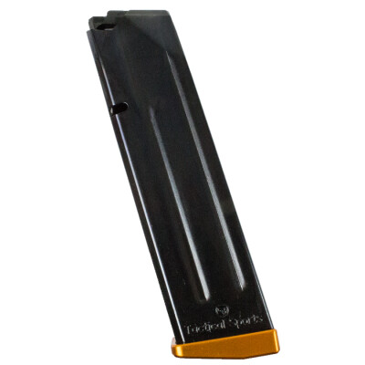 CZ-USA CZ 75 TS Orange 20 Round Magazine 9mm Luger Polymer Follower/Baseplate Steel Body Matte Black Finish