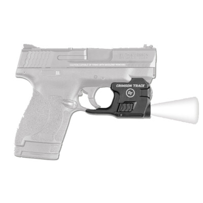 Crimson Trace LightGuard S&W M&P Shield/Shield M2.0 9mm Luger/40S&W 110 Lumen LED White Light Polymer Housing Dual Side Activation Matte Black