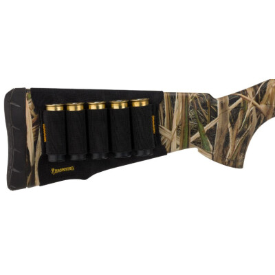 Browning Elastic Stock Option Shotgun 5 Round Ammunition Holder Synthetic Black