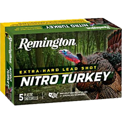 Remington Nitro Turkey 12 Gauge Ammunition 5 Rounds 3-1/2" Shell #6 Lead Shot 2oz 1300fps