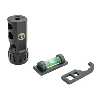 Bergara ST1 Self Timing Muzzle Brake 6.5mm/.26 Caliber 5/8x24 Thread Pitch Stainless Steel Nitride Finish Matte Black