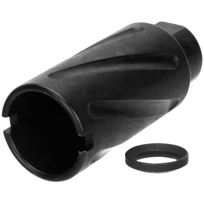 TacFire .308 Spiral Fluted Muzzle Brake 5/8x24 Thread Steel Black