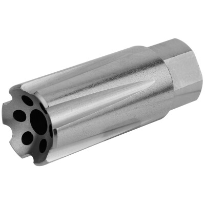 TacFire Muzzle Brake 9mm 1/2" x 36 Flash and Sound Forwarder Stainless