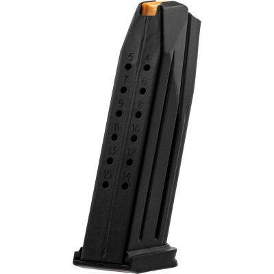 FNH USA FN 509M Midsize 15 Round Magazine 9mm Luger Stainless Steel Construction Matte Black Finish